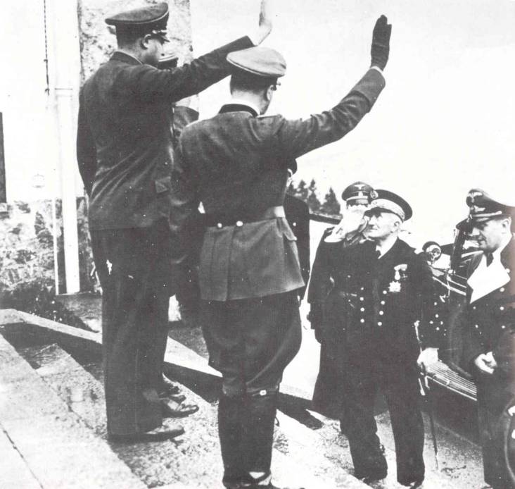 Arrive de l'amiral Darlan  Berchtesgaden le 11 mai 1941.